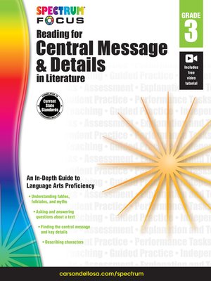 cover image of Spectrum Reading for Central Message and Details in Literature